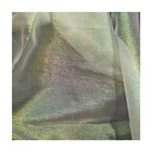 Wedding Dress Lightweight 100% Polyester Rainbow Sheer Organza Fabric For Women's Dress