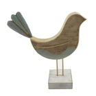 Wooden Lovely Standing Bird Antique For Home Decor Garden Decor