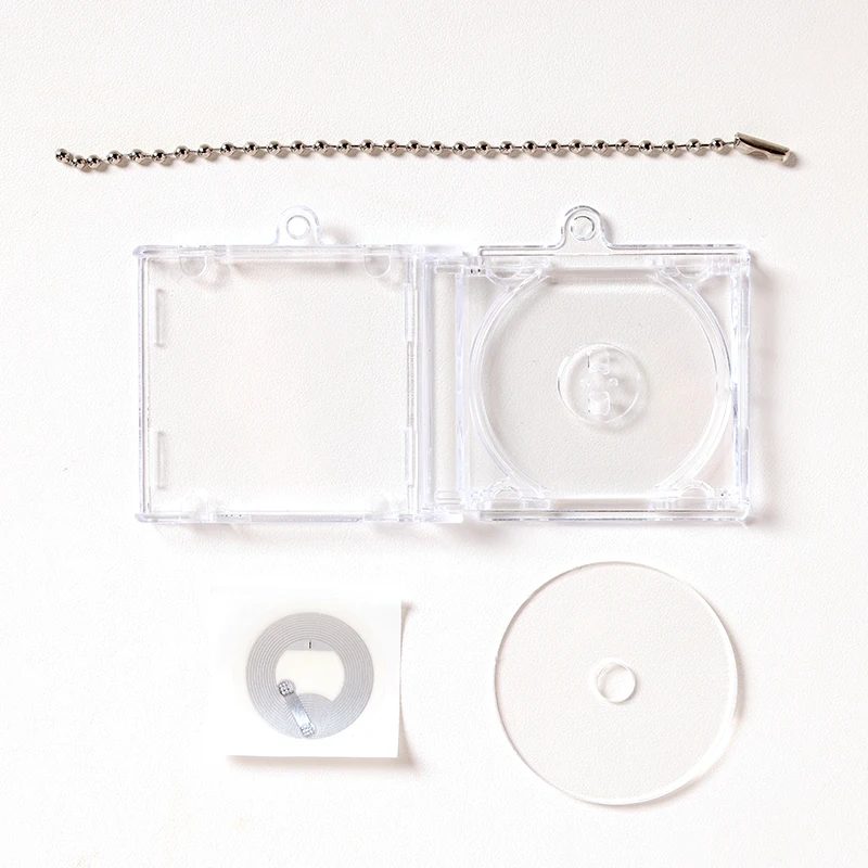 Ready to Ship Wholesale Custom Mini Blank CD Case Set NFC Album Keychain manufacture