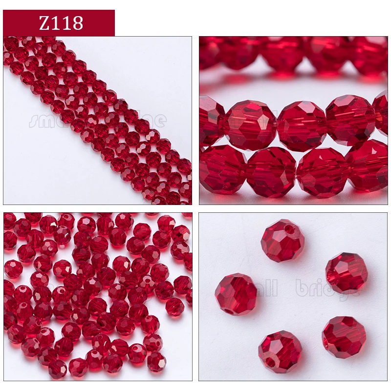 product 3 4 6 8mm austria round facet crystal beads for jewelry making bracelet diy accessories glass spacer loose beads-46