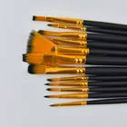 Artist Factory Wholesale 12pcs Brush Set Professional Oil Paint Artist Brush With Bag Acrylic Artist Painting Brushes Set