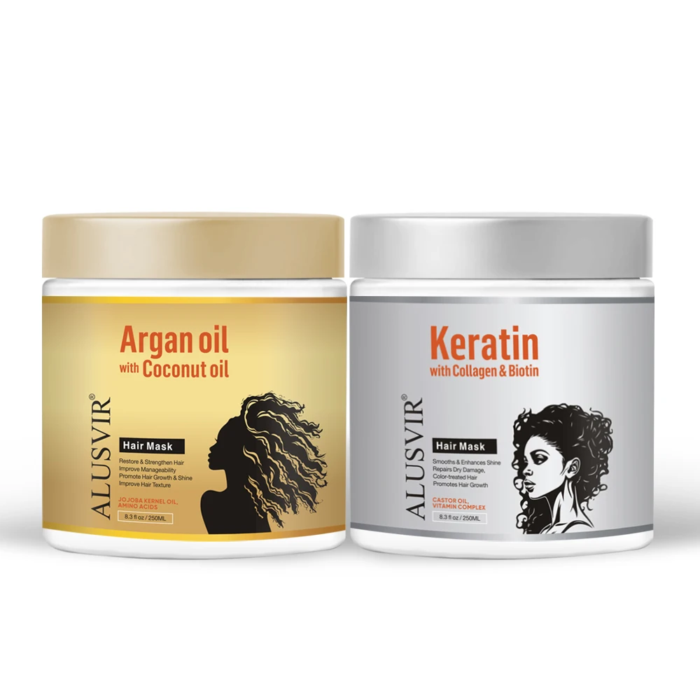 Hair Care Products Private Label Argan Oil Keratin Repairing Smoothing Hair Growth Treatment Mask For Dry or Damaged Hair