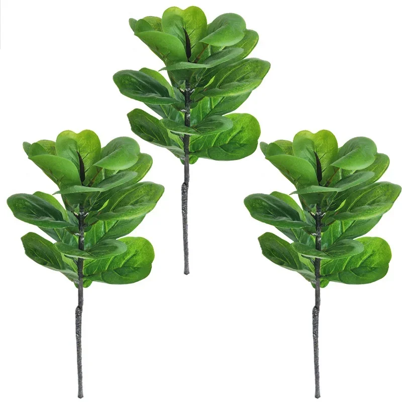 2023 High Quality Real Touch Artificial 72cm Artificial Banian Leaves ...