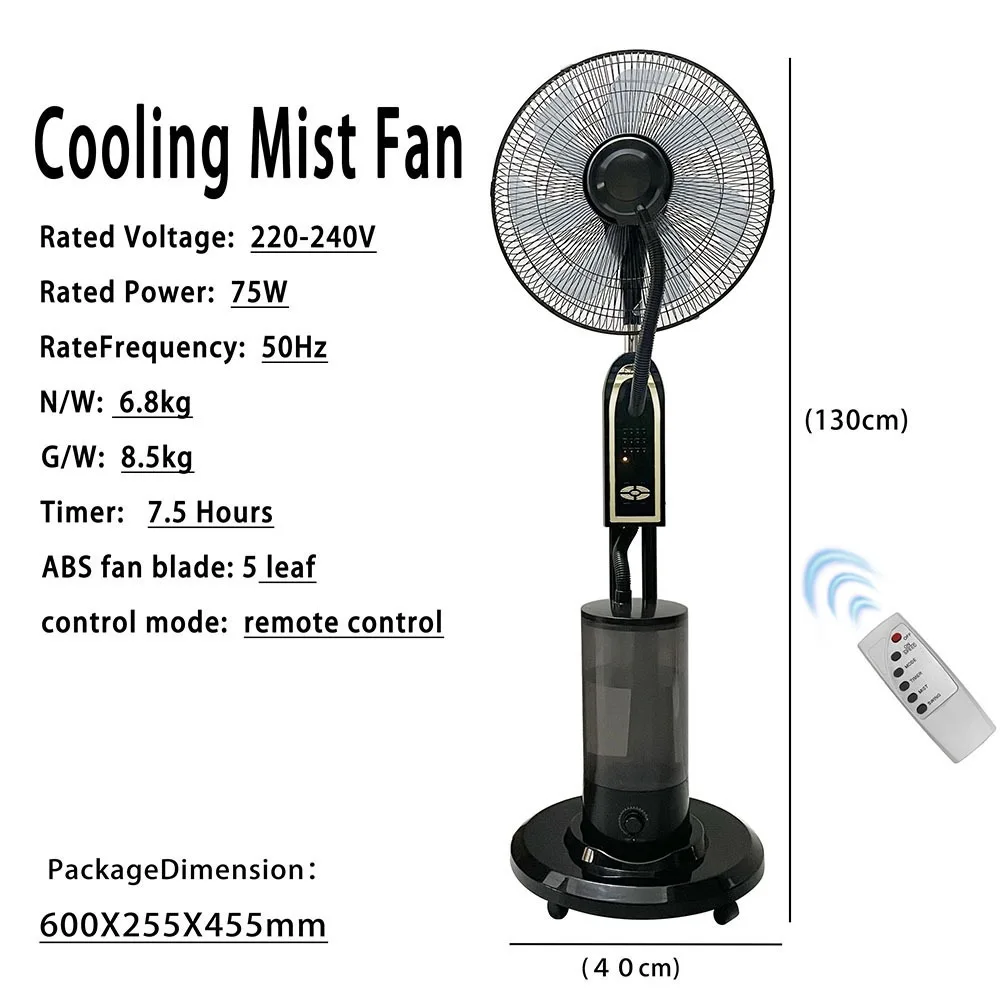 Electrical Stand Mist Fan, 75, Plastic - detail 20