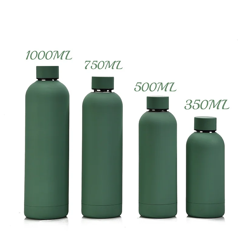 500ml Matte Stainless Steel Vacuum Insulated Thermos Double Walled Hot & Cold Water Bottle with Lid Leak-Proof Sports Flask
