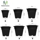 Plant Pots Plastic Plant Pot Bulk Black 20L 5 Gallon Plastic Plant Nursery Pots Square