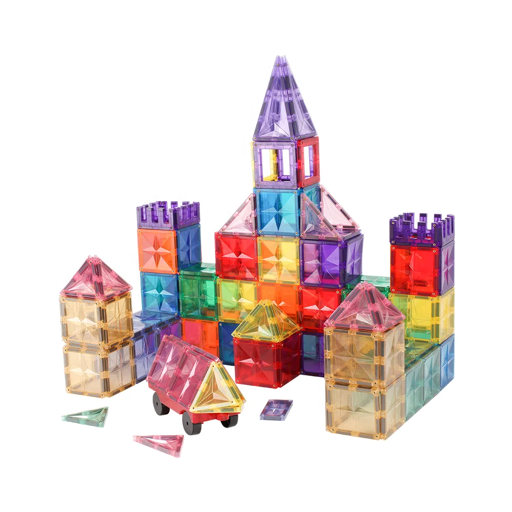 New Star-shape design 48pcs 78pcs 100pcs 120pcs magnetic building tiles BPA free magnetic blocks educational toys kids