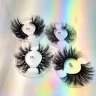 Eyelashes Wholesale Luxury Cruelty Free Fluffy Long 25 Mm Lashes 3D 25Mm Fluffy Mink Eyelashes