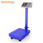 Digital Weight Scale 100/150/300kg Stainless Steel Digital LED LCD Platform Scales Weight Electronic