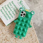 Fidget Toy Design Stress Release Cute Cartoon 3D Soft Silicone Bumper For Iphone 11