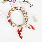 Pattern Scarf Customized Luxury Silk Fantastic Pattern Digital Printing Feel Hair Women Satin Scarf
