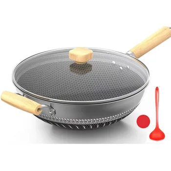 Stainless steel wok non-stick household wok electric