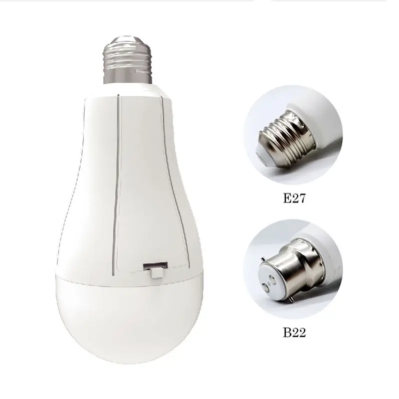 Removable Double Lithium Battery Touch Switch Convenient Practical Portable Hanging Household Led Emergency Light Bulb