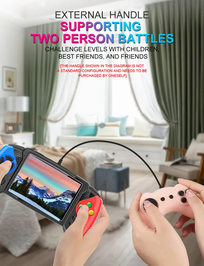 new S7 video classic gaming player with 620 games portable retro handheld game console for child