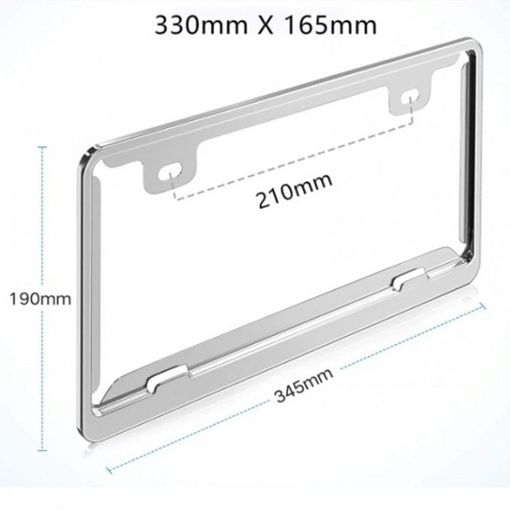 Japanese License Plates Frames Japan Stainless Steel Car License Plate Frame Custom Decoration License Plate supplier