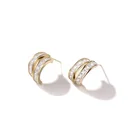 Gold Fashion Earring Jewelry Earrings 18k Gold Plated Fashion Huggies Earring For Women Earring Jewelry