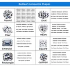 Diamond Loose Redleaf Moissanite Custom GRA VVS Diamond Stone Loose Moissanite