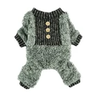 Pet Fuzzy Fleece Thermal Pet Clothes Warm Pajamas Coat Jumpsuit For Dog