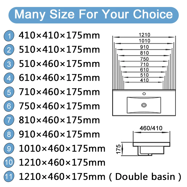 Tarpul 5 Years Warranty Modern Rectangle Cabinet Basin White Ceramic Hotel Washbasin Sink Bathroom supplier