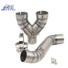 Exhaust System Universal Motorcycle Exhaust System Pipe For S1000RR 2008-2016 Exhaust Moto Exhaust Middle Pipe