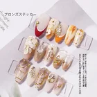 Nail Lace New Arrival 20 Design Gold Stickers Nail Art 3D Lace Nail Art Stickers