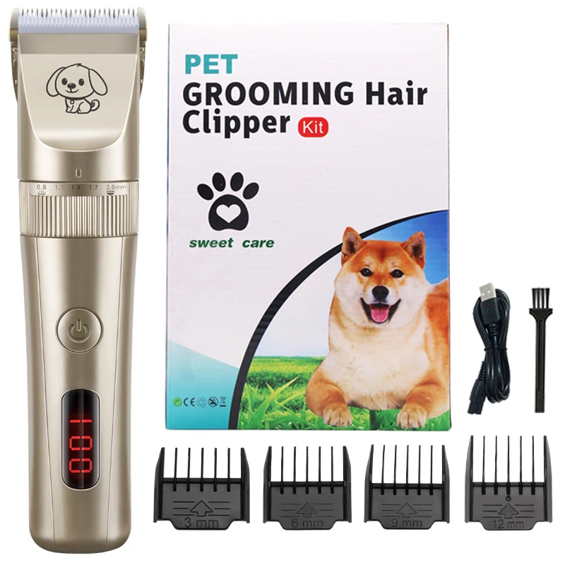 7198円 【新品】 Pet Grooming Clippers Professional Waterproof Electric Clipper for Dog or