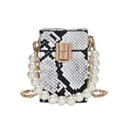 INS Cool Cross Body Bag Ladies Dinner Party Purse Hottest Snake Skin Print Women Shoulder Bags