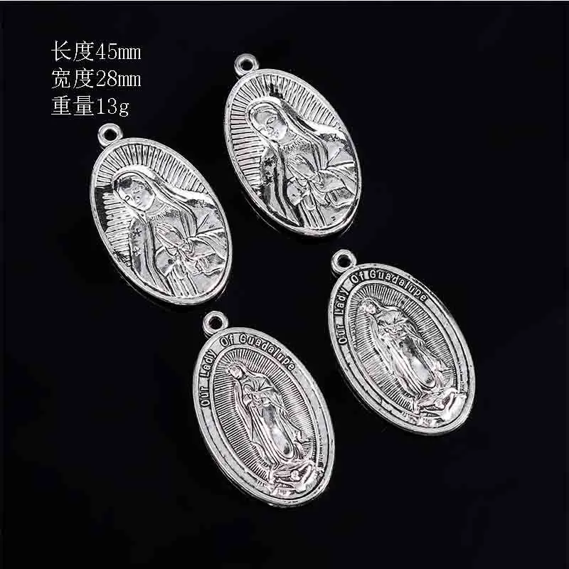 San Benito Medal Cross Jesus Character Pendant Zinc Alloy Saint Benedict Pendant charm Women Men Religious Jewelry Accessories.jpg