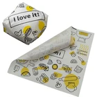 Paper Wrap Paper Food Grade Waxed Paper Customize Logo Greaseproof Pe Wax Burger Wrap Paper