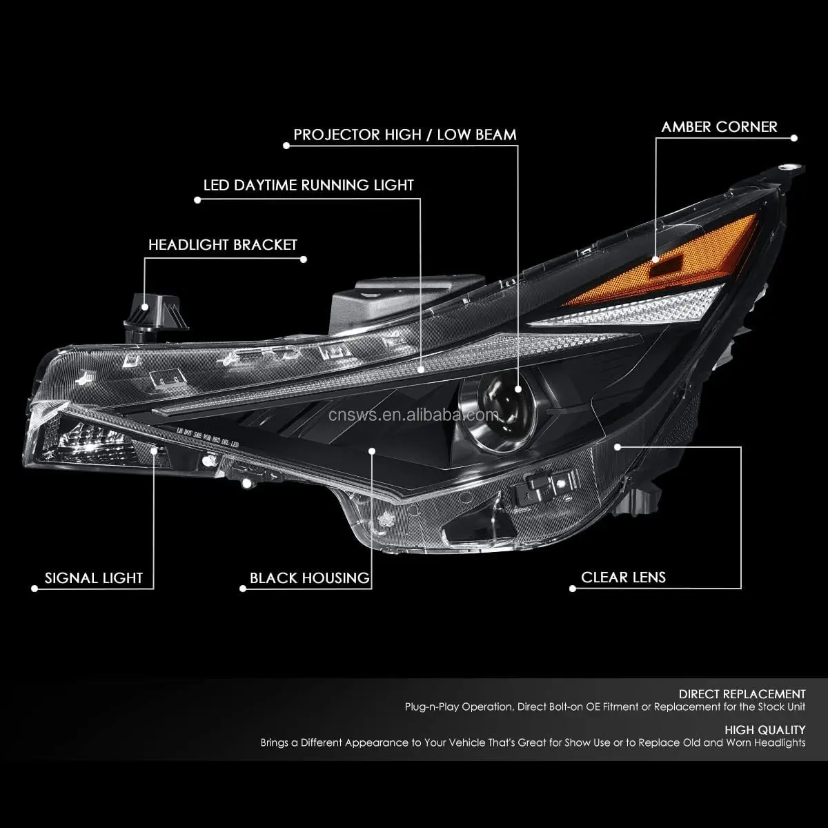 Produkt Autozubehör für Hundai Elantra Halogen-LED-Scheinwerferlampe für Hyundai Elantra 2021 2022-40