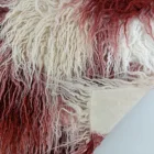 Sheep Stylish Jacquard Long Pile Mongolian Sheep High Pile Faux Fur Fabric For Bag/Collar/Overcoat
