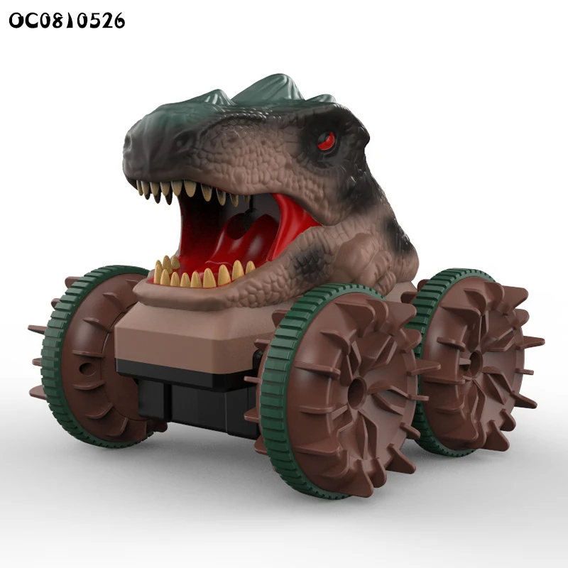 Amphibious 2.4ghz 4wd rc stunt car dinosaur remote control for boys