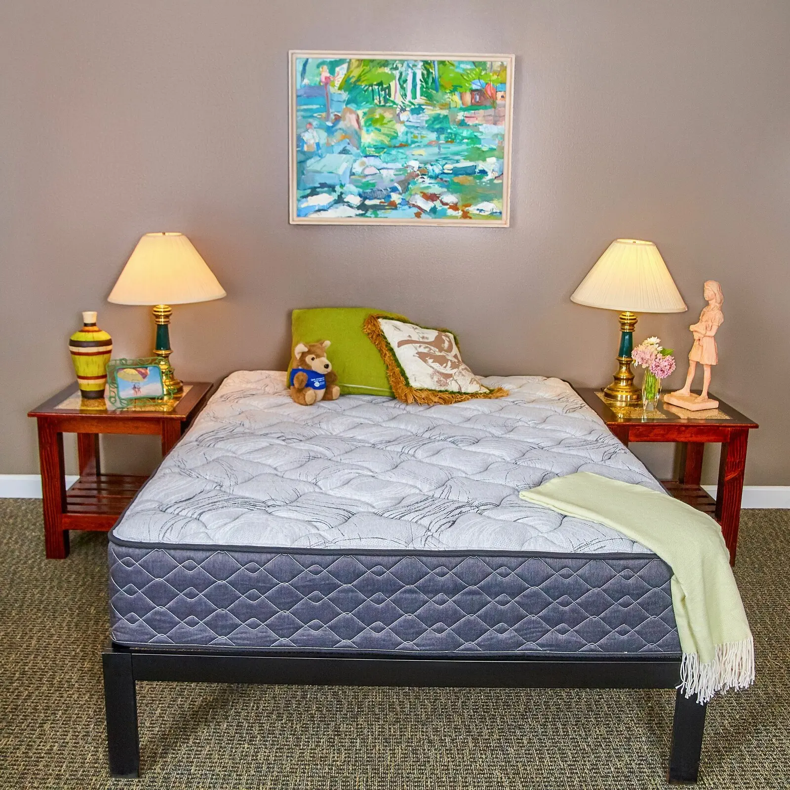 Super comfortable euro top full size pocket spring coils mattress queen king president mattresses