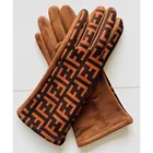 Leather Gloves Wholesale Women's Winter Motorcycle Bicycle Imitation Leather Velvet Gloves