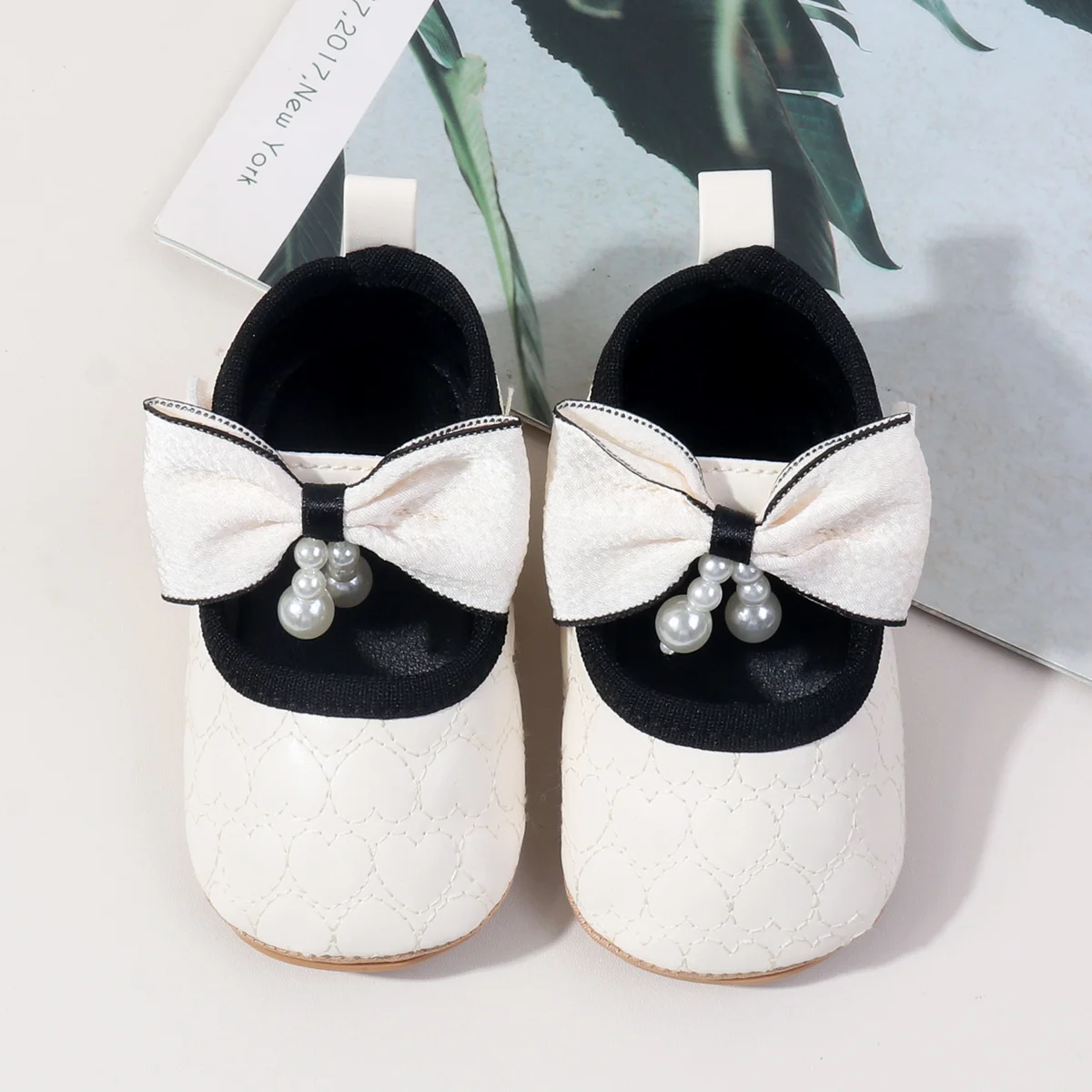 High Quality Bowknot Design Soft PU Leather Newborn Baby Infant Toddler Girls Shoes 2025 manufacture