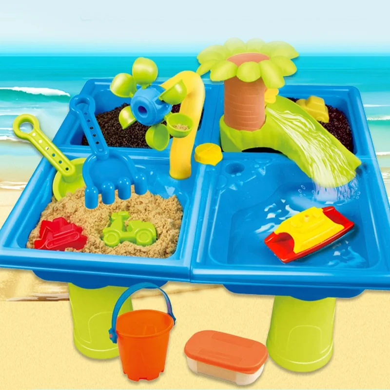 2 In 1 Sand Water Table Toys Outdoor Toys Summer Beach Outdoor Toys For Outdoor Summer Beach 