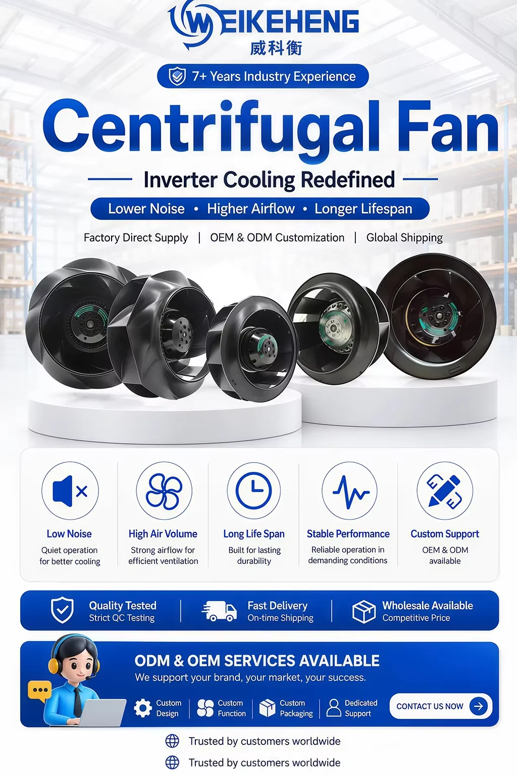 Centrifugal Blower, AC220/230V, 50/60Hz, 22CM, 22071 - detail 2