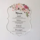 Wedding Top Grade Luxury Custom Laser Cut Wedding Acrylic Invitation Card