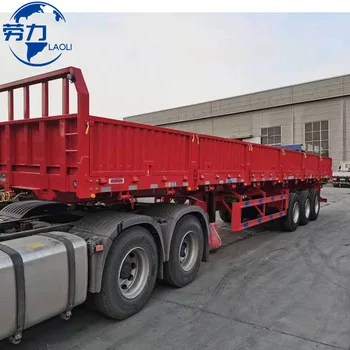 20000kg-35000kg  3 axles Bulk cargo trailer side wall semi trailer with good price export to Southeast Asia