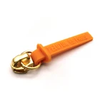 Ring Slider Sliders Custom Embossed Logo Rubber PVC Puller Size 5 O Ring Zipper Slider