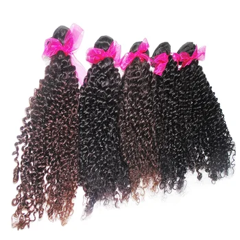 Medium Lengths Hair Weaves European Remy Human Hair Magic Kinky Curly Hairstyles for American Honey Girls