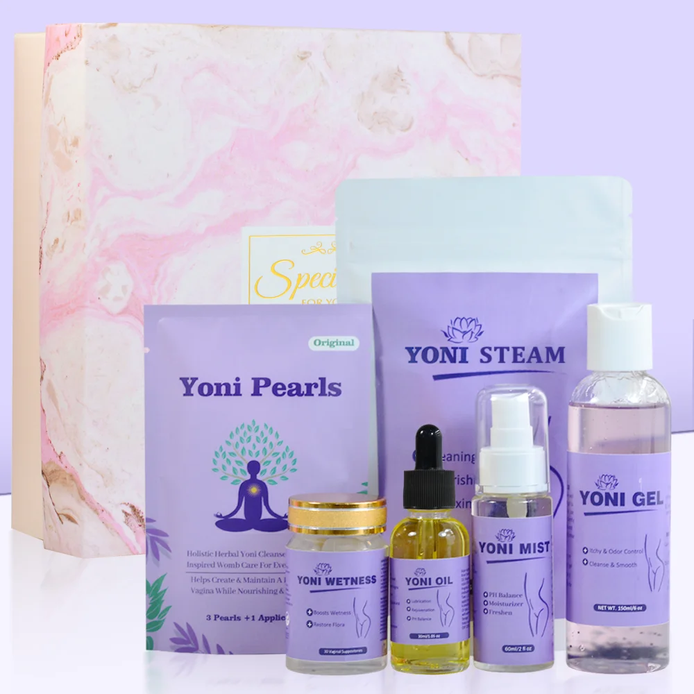 Aromlife Natural Herbs Feminine Vagina Yoni Care Oil Set Gift Box Detox