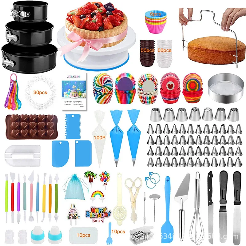 cake tools and accessories bakeware set Cake turntable decoration nozzle set DIY kitchen bakery baking tools cake tools