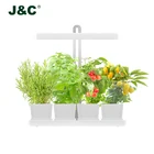 Height MiniGarden Solvang With 3 Planters - White 20w Indoor Garden Kit Height Adjustable Countertop Garden