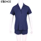 Women's Sleepwear Woman Women Pajama Set Contrast Piping Women'S Cartoon Sleepwear Woman Summer Pajama Pajama Set Pj Set