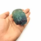 Rainbow Wholesale Natural Rainbow Fluorite Tourmaline Carving