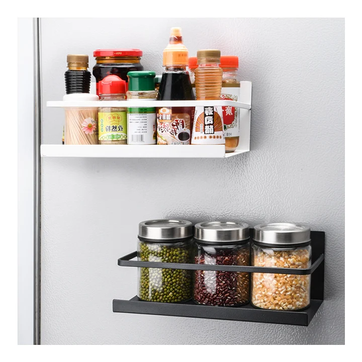 2023 moveable spice Magnetic refrigerator rack spice rack organizer kitchen With Strong Magnetic Storage Organizer For Kitchen