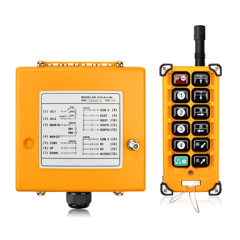 Single Emitter Hoist Crane Radio Wireless Remote Control Switch DC 12V F23-A+ 