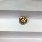Natural Diamond Natural Cut Loose Diamond Yellow Round Shape Stone Moissanite Loose Gemstone
