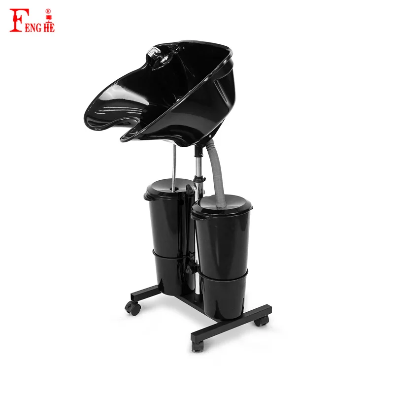 mobile wash shampoo basin salon equipment portable shampoo bowl with water tank